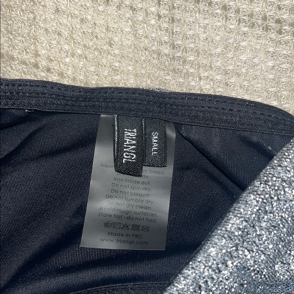 Silver One-Shoulder Bikini Set - Picture 3 of 3